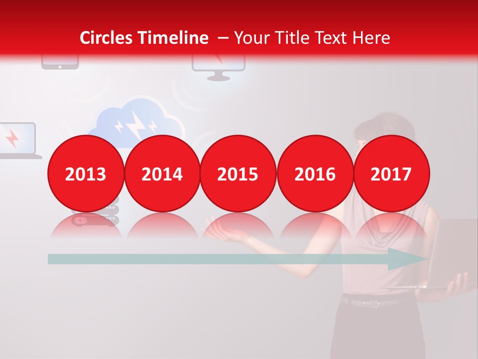 Presentation Hand Tablet PowerPoint Template