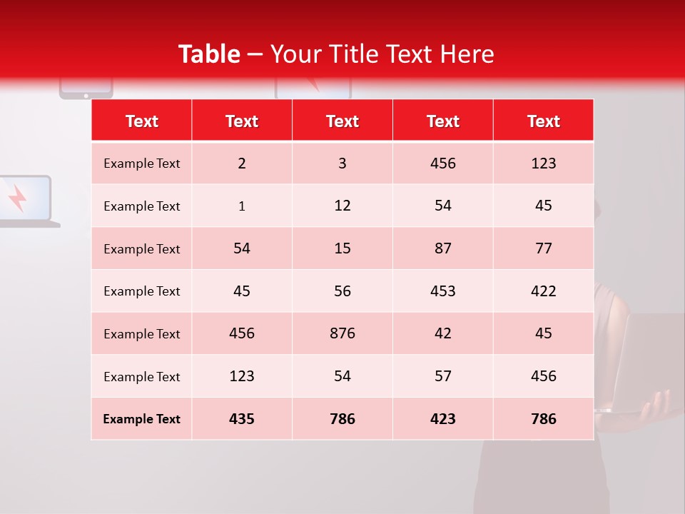 Presentation Hand Tablet PowerPoint Template