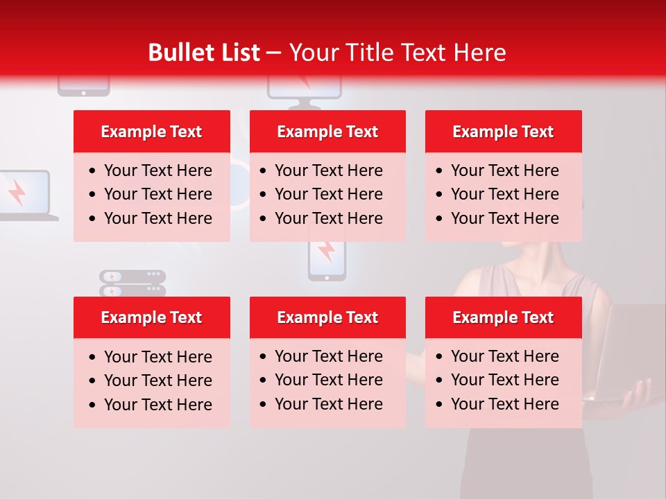 Presentation Hand Tablet PowerPoint Template