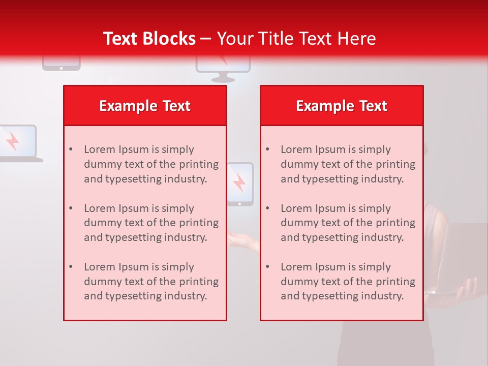 Presentation Hand Tablet PowerPoint Template
