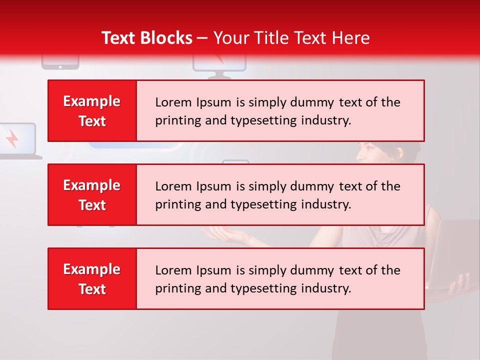 Presentation Hand Tablet PowerPoint Template