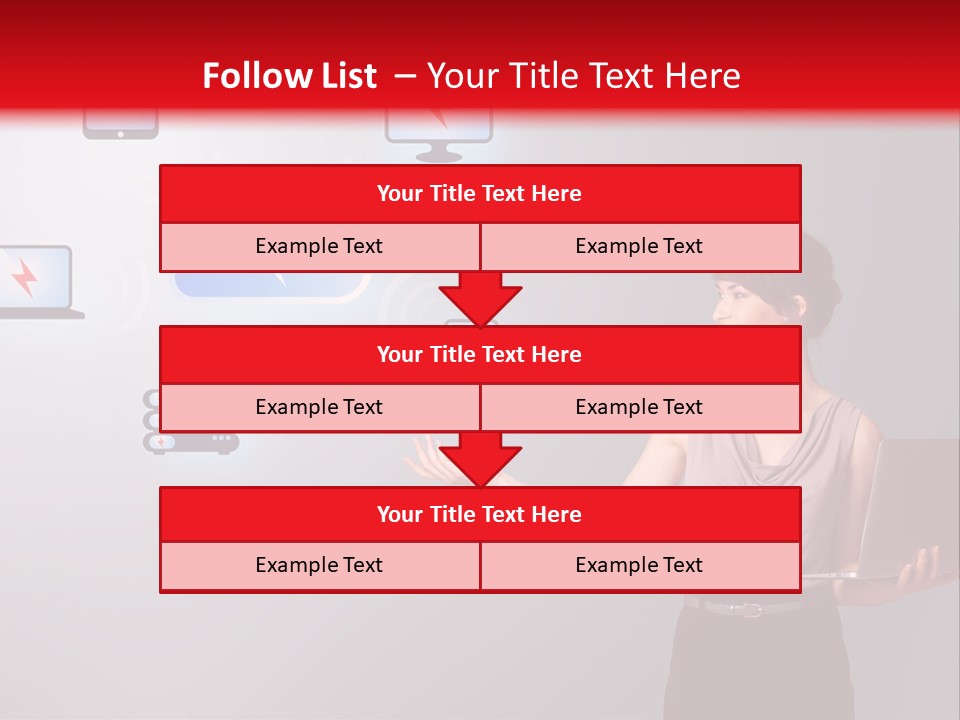 Presentation Hand Tablet PowerPoint Template