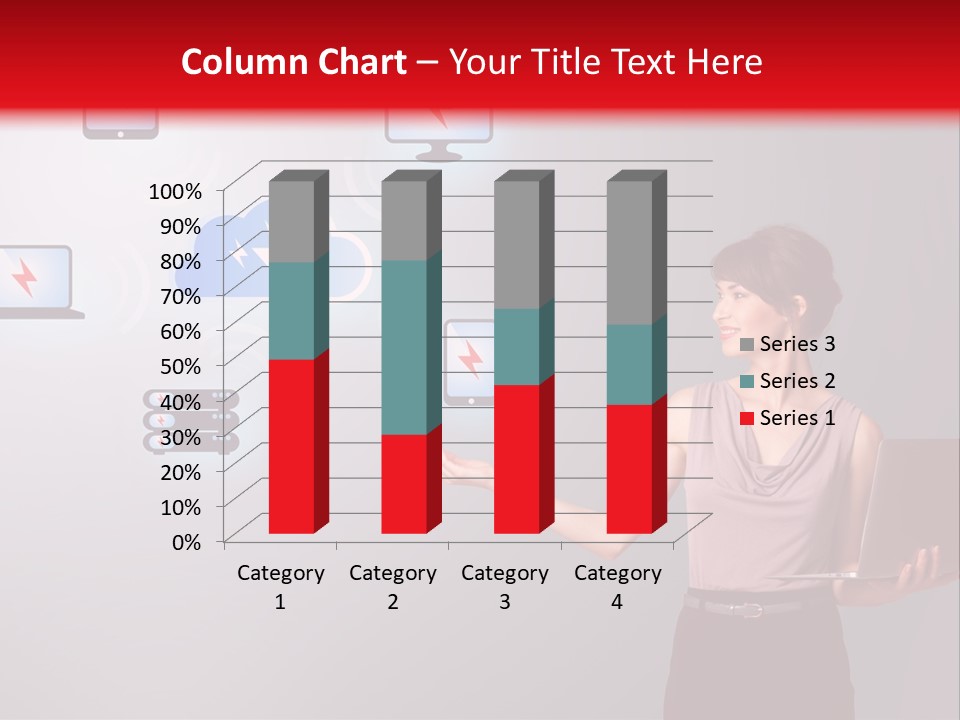 Presentation Hand Tablet PowerPoint Template