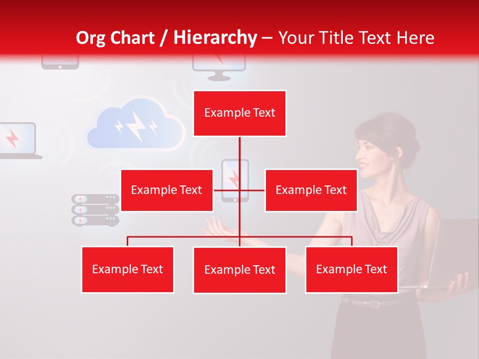 Presentation Hand Tablet PowerPoint Template