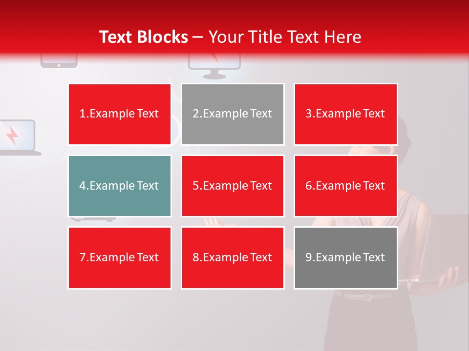 Presentation Hand Tablet PowerPoint Template