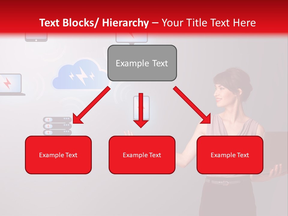 Presentation Hand Tablet PowerPoint Template