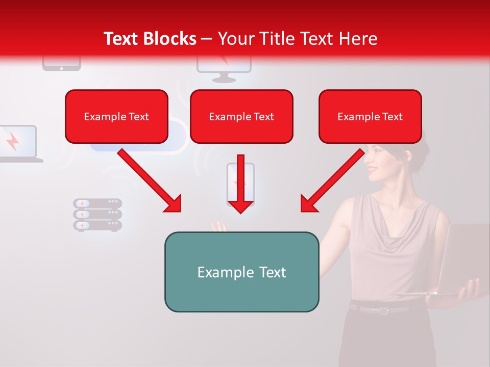 Presentation Hand Tablet PowerPoint Template