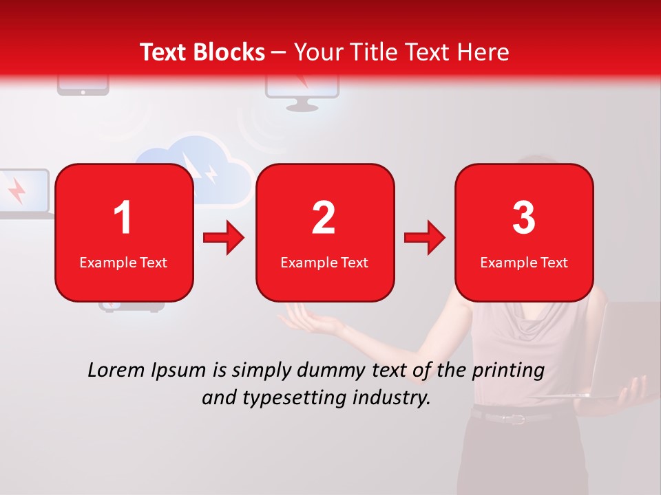 Presentation Hand Tablet PowerPoint Template