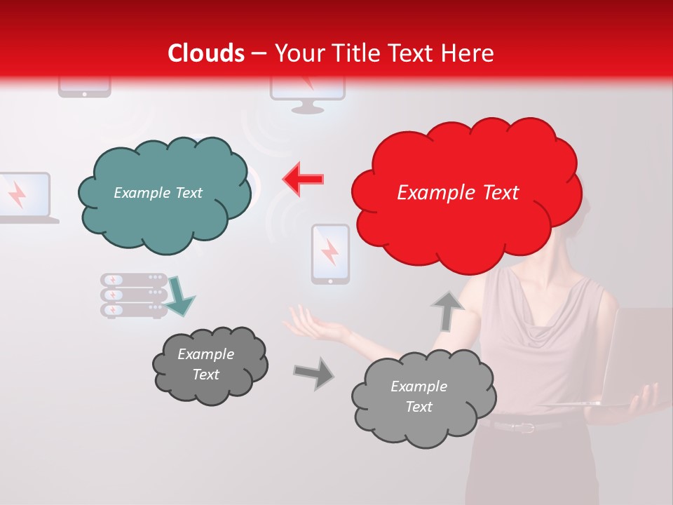 Presentation Hand Tablet PowerPoint Template