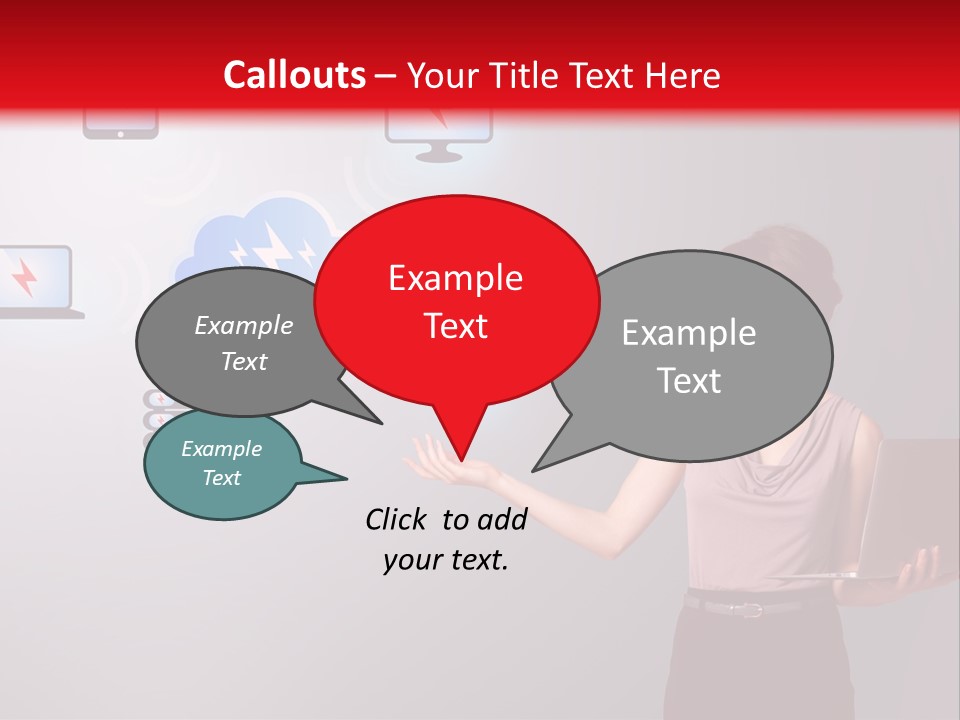 Presentation Hand Tablet PowerPoint Template