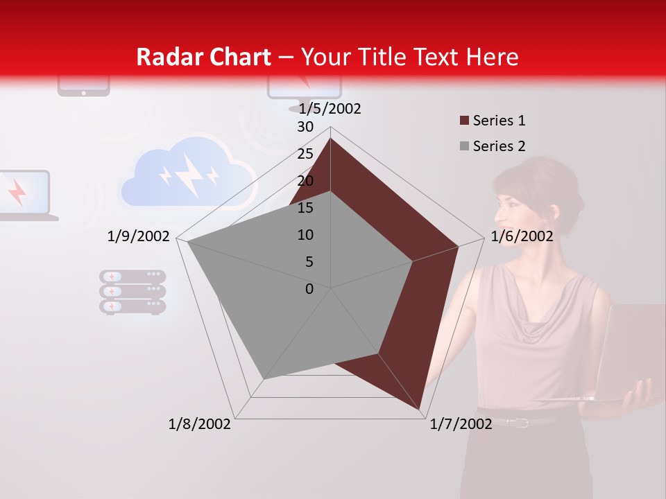 Presentation Hand Tablet PowerPoint Template