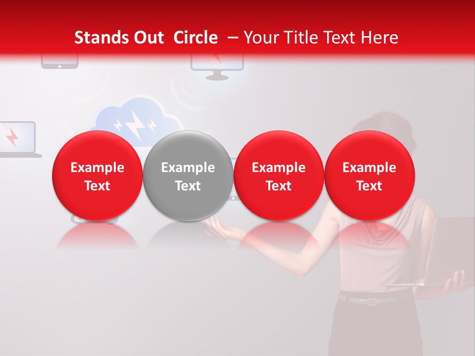 Presentation Hand Tablet PowerPoint Template