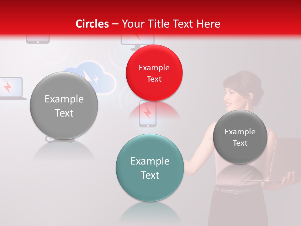 Presentation Hand Tablet PowerPoint Template