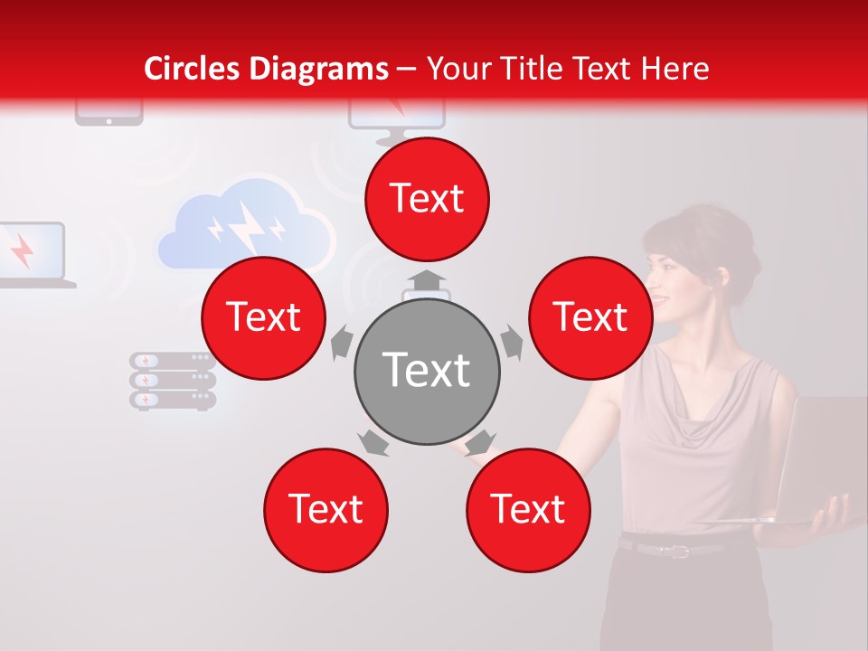 Presentation Hand Tablet PowerPoint Template