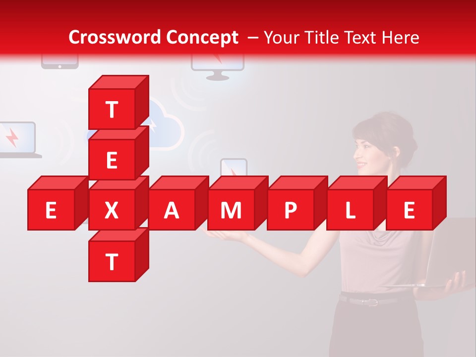 Presentation Hand Tablet PowerPoint Template