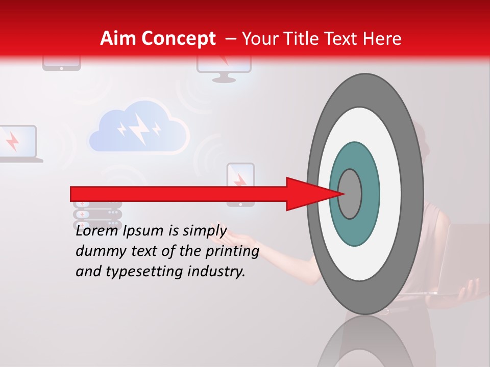 Presentation Hand Tablet PowerPoint Template