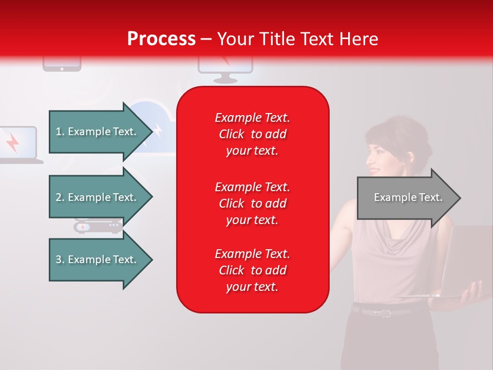Presentation Hand Tablet PowerPoint Template