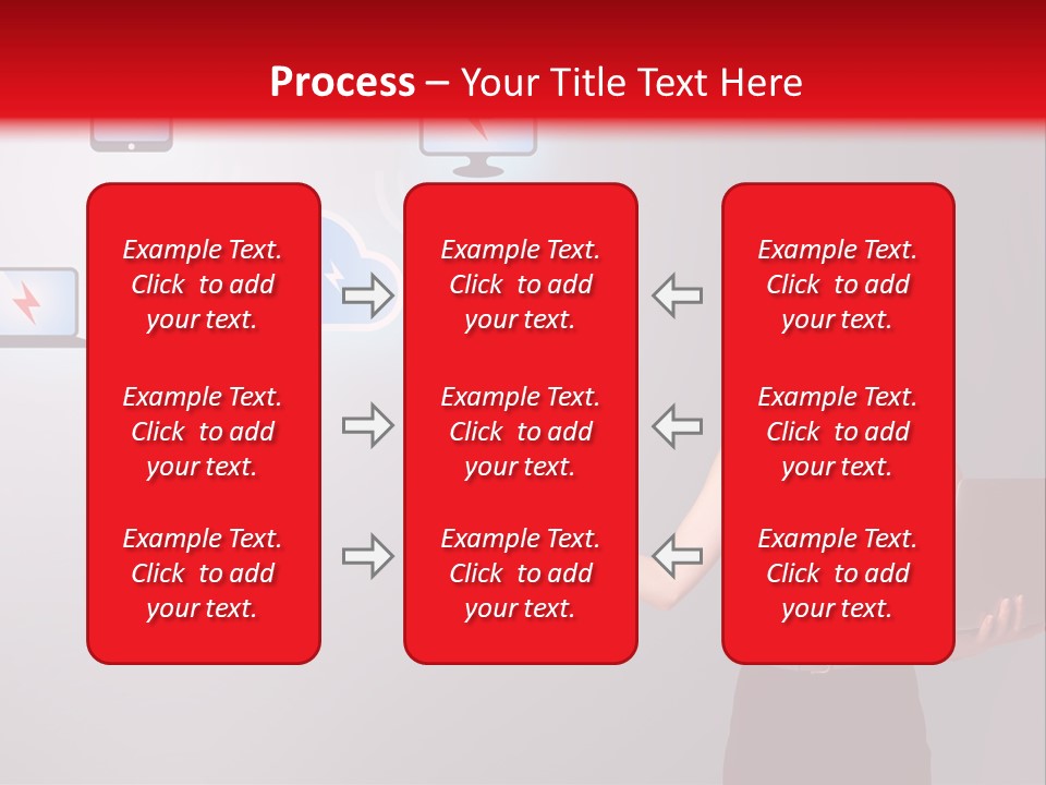 Presentation Hand Tablet PowerPoint Template