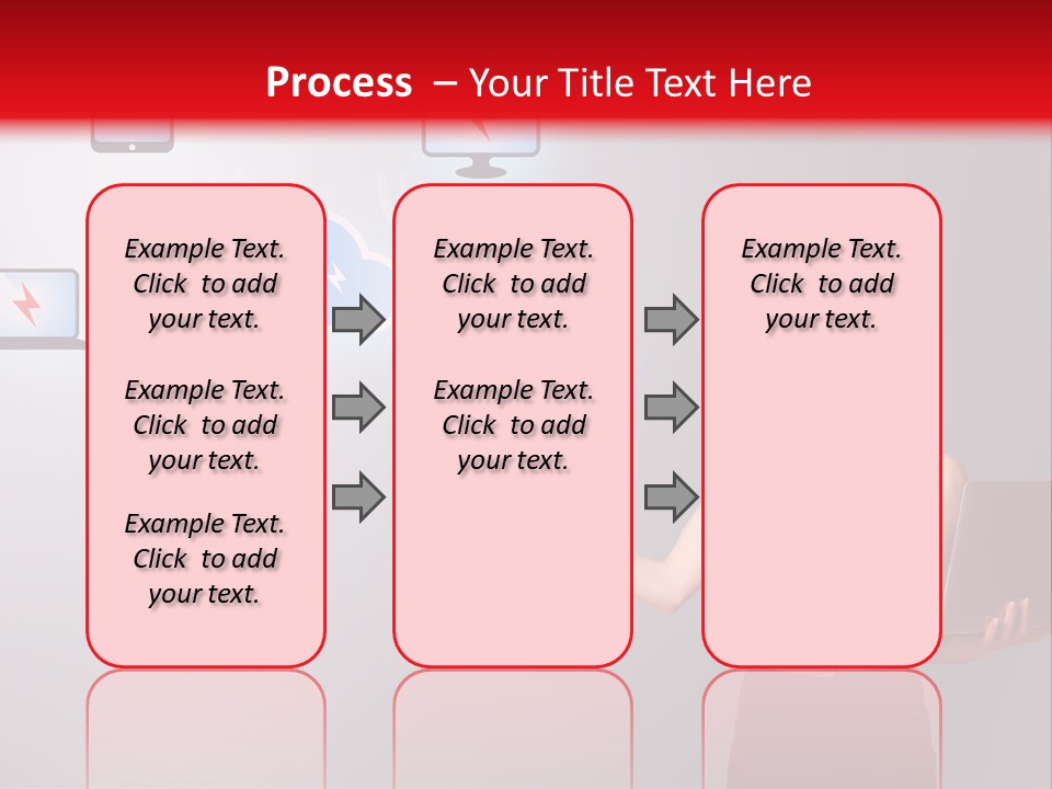 Presentation Hand Tablet PowerPoint Template