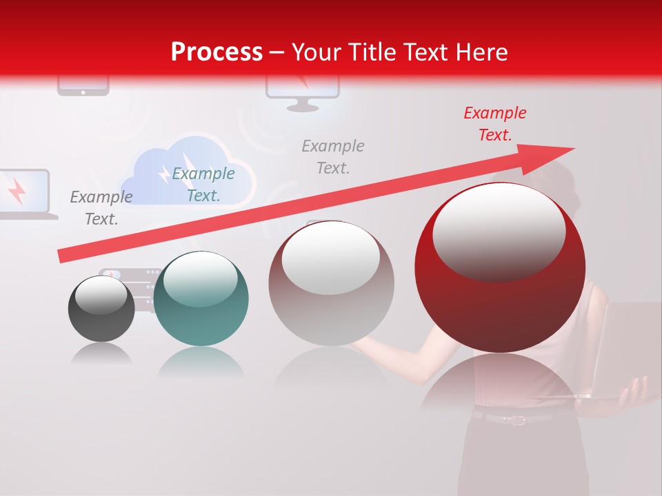 Presentation Hand Tablet PowerPoint Template