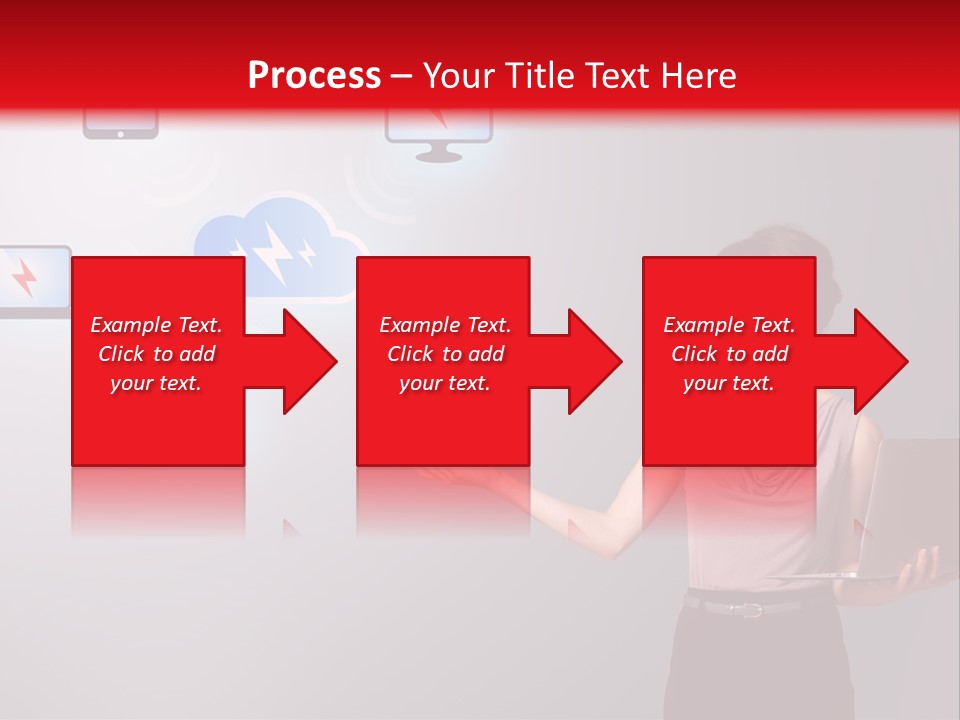 Presentation Hand Tablet PowerPoint Template