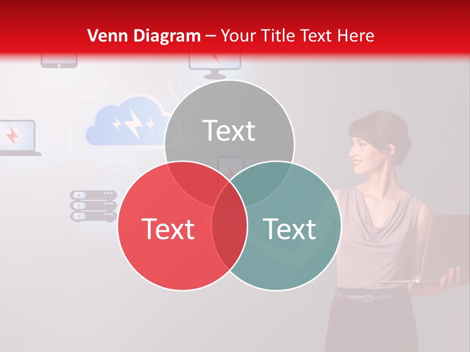 Presentation Hand Tablet PowerPoint Template