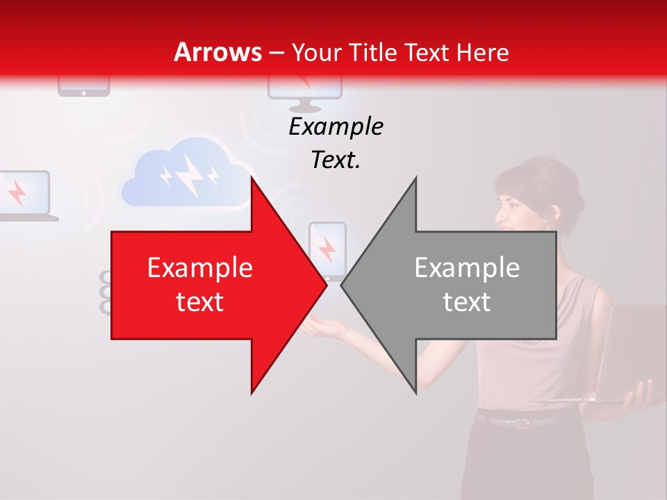 Presentation Hand Tablet PowerPoint Template