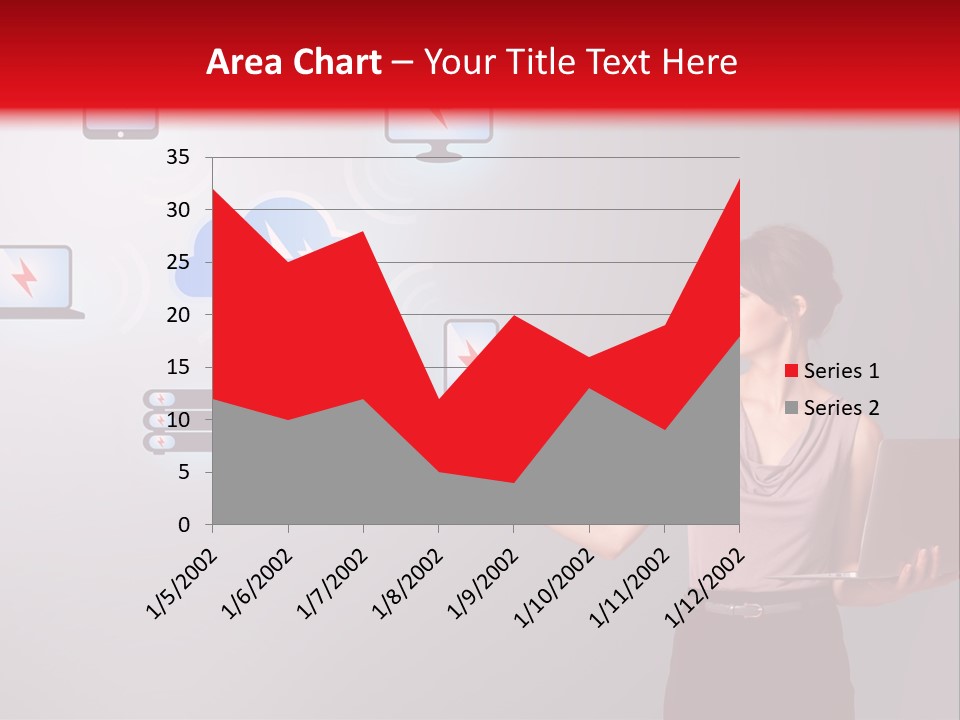 Presentation Hand Tablet PowerPoint Template