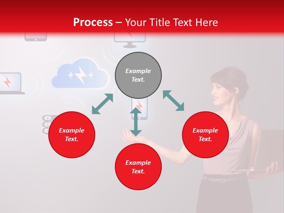 Presentation Hand Tablet PowerPoint Template