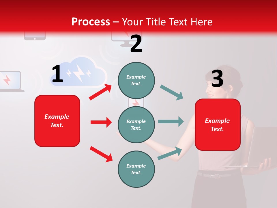 Presentation Hand Tablet PowerPoint Template