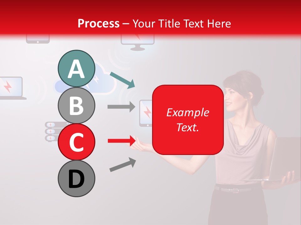 Presentation Hand Tablet PowerPoint Template