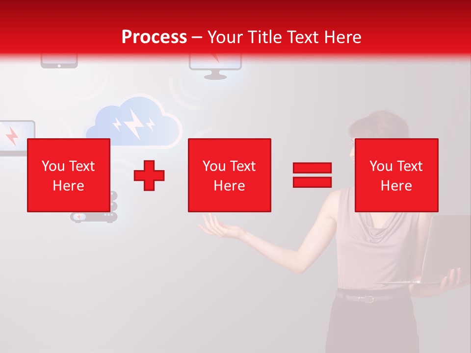 Presentation Hand Tablet PowerPoint Template