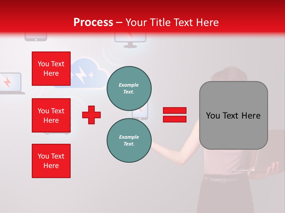 Presentation Hand Tablet PowerPoint Template