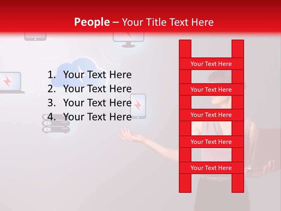 Presentation Hand Tablet PowerPoint Template