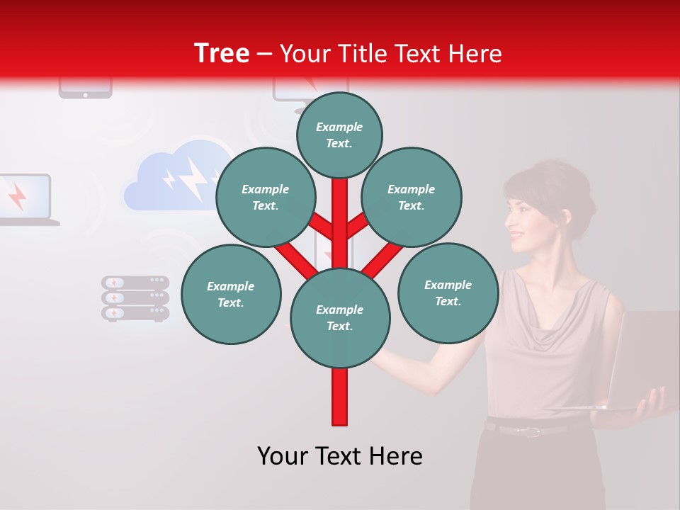 Presentation Hand Tablet PowerPoint Template