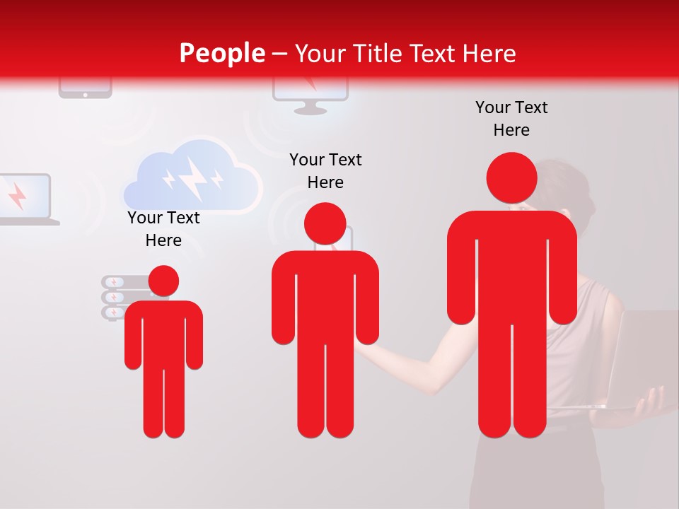 Presentation Hand Tablet PowerPoint Template