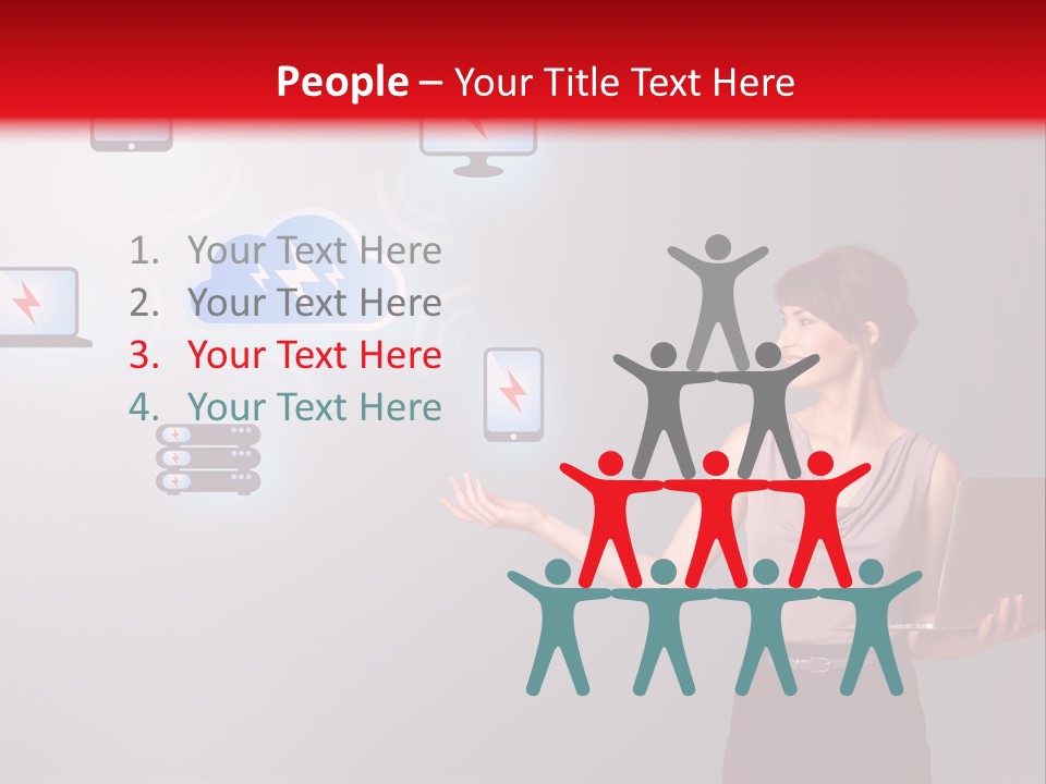 Presentation Hand Tablet PowerPoint Template