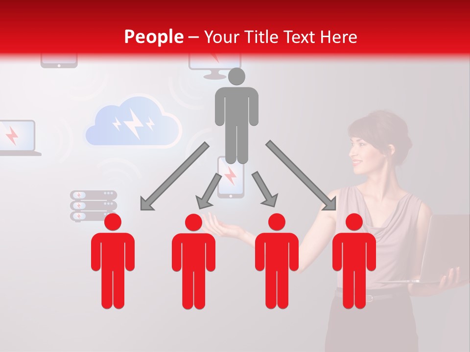 Presentation Hand Tablet PowerPoint Template