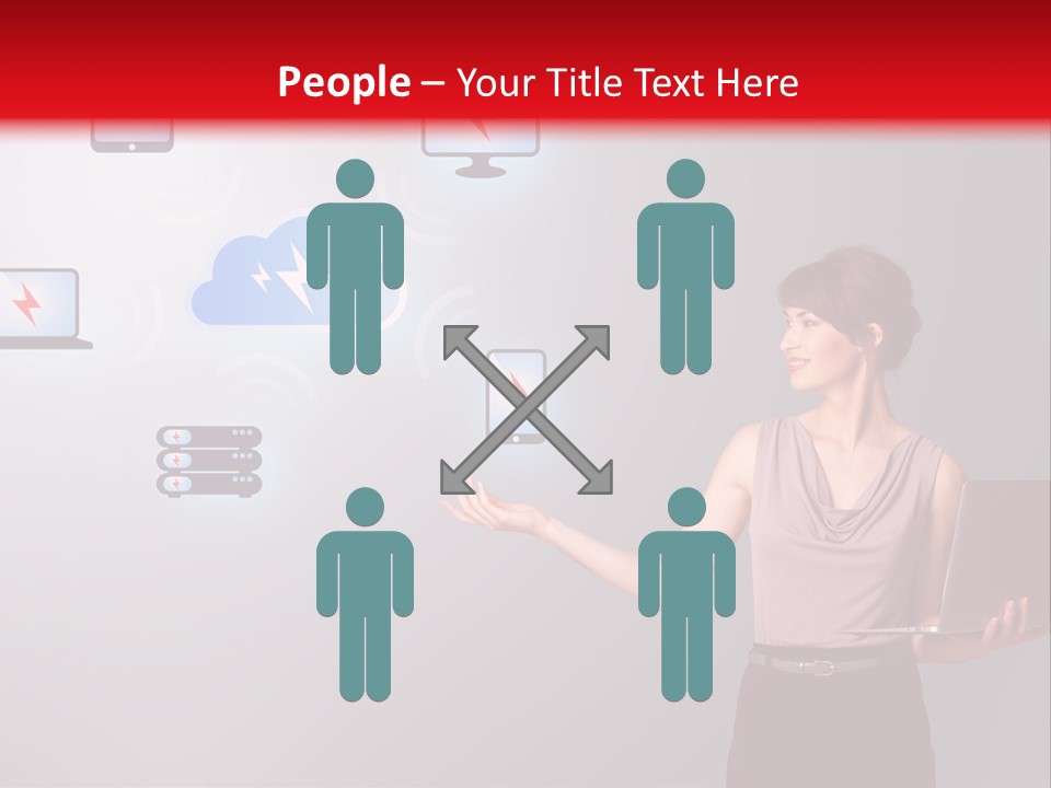 Presentation Hand Tablet PowerPoint Template