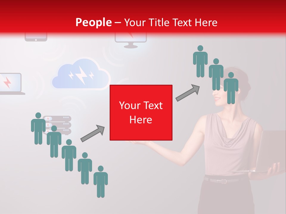 Presentation Hand Tablet PowerPoint Template