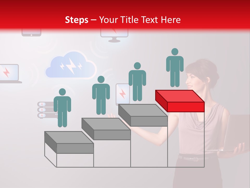 Presentation Hand Tablet PowerPoint Template