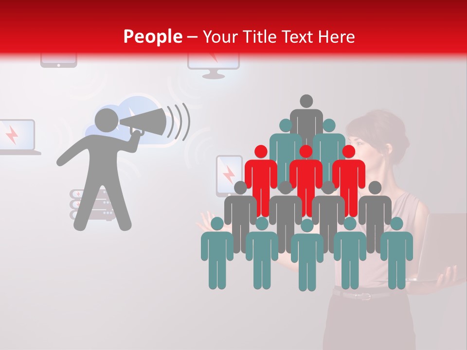 Presentation Hand Tablet PowerPoint Template