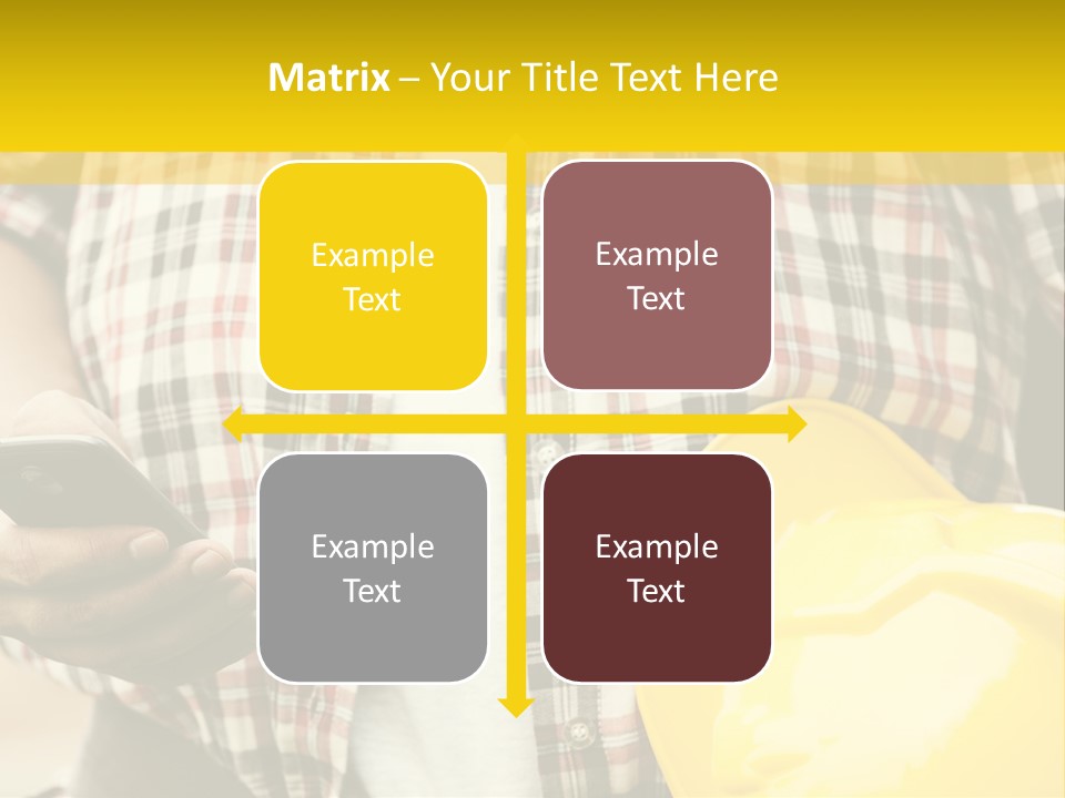 Adult Repairman Work Tool PowerPoint Template