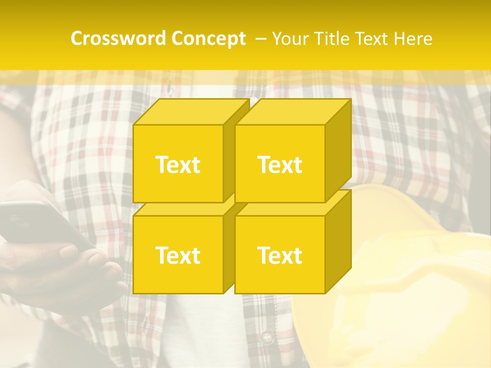 Adult Repairman Work Tool PowerPoint Template