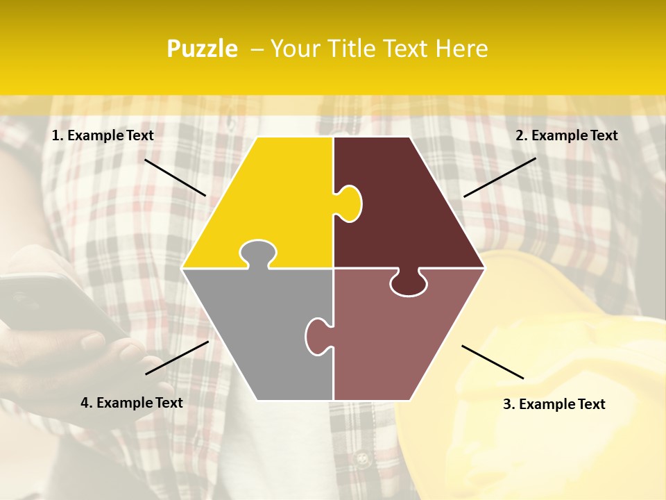 Adult Repairman Work Tool PowerPoint Template