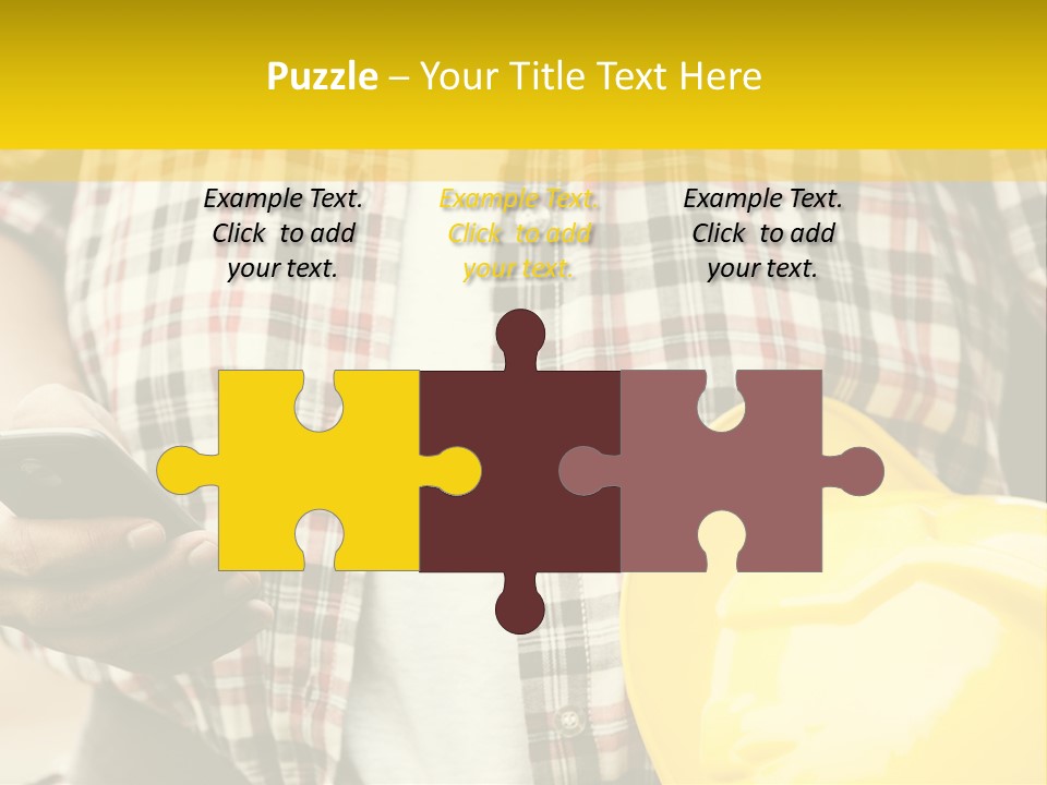 Adult Repairman Work Tool PowerPoint Template