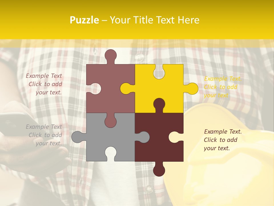 Adult Repairman Work Tool PowerPoint Template