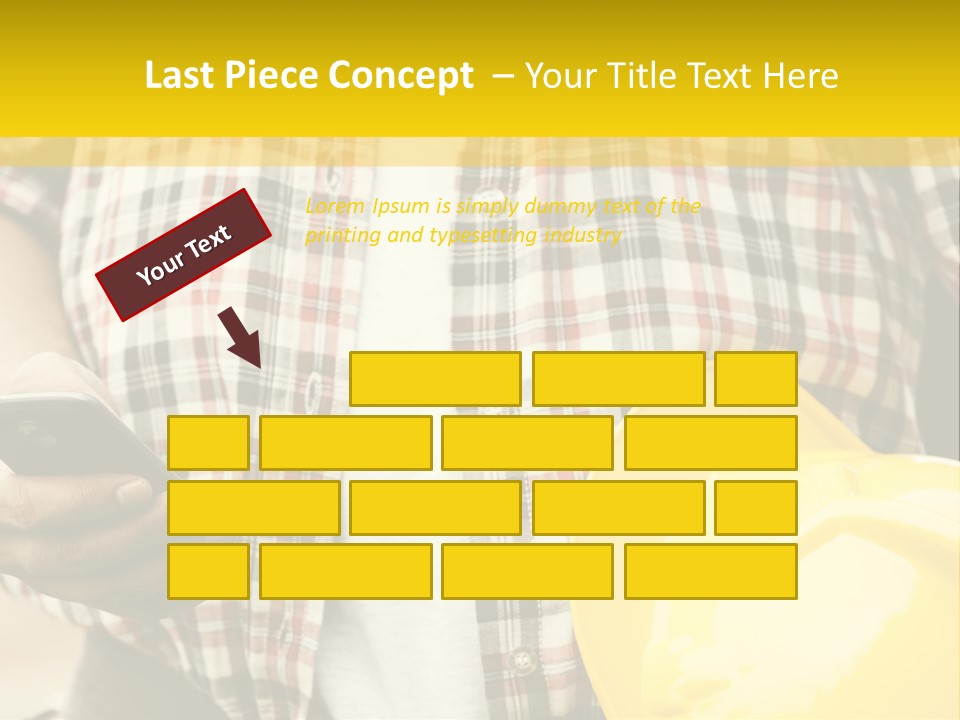 Adult Repairman Work Tool PowerPoint Template