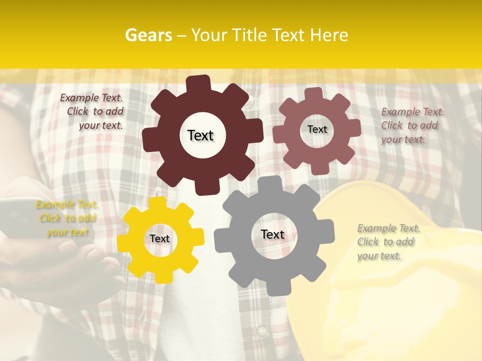 Adult Repairman Work Tool PowerPoint Template