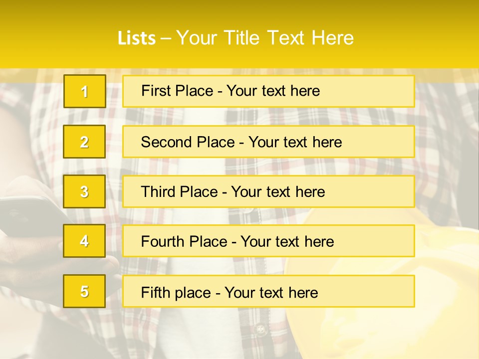 Adult Repairman Work Tool PowerPoint Template